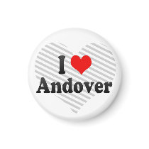 I Love Andover, United States Refrigerator Magnet