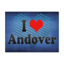 I Love Andover, United States Post Card