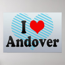 I Love Andover, United States Posters