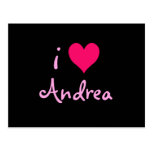 I Love Andrea Postcard