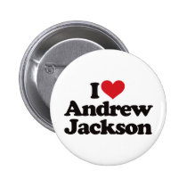 I Love Andrew Jackson buttons