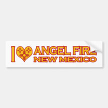 I Love Angel Fire, NM Bumper Sticker