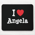 I love Angela heart T-Shirt Mouse Mats