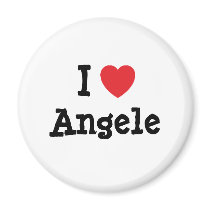 I love Angele heart T-Shirt magnets by funnycustomtshirts I love Angele heart T-Shirt magnets