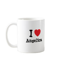 I love Angelica heart T-Shirt Coffee Mugs