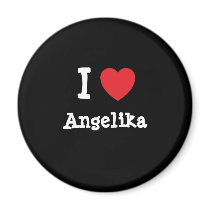 I love Angelika heart T-Shirt magnets by funnycustomtshirts I love Angelika heart T-Shirt magnets