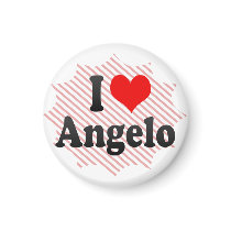 I love Angelo Fridge Magnets