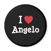 I love Angelo heart custom personalized magnets by funnycustomtshirts I love Angelo heart custom personalized magnets