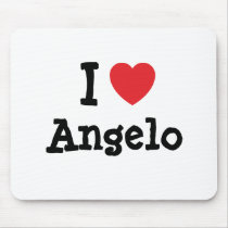 I love Angelo heart custom personalized mousepads