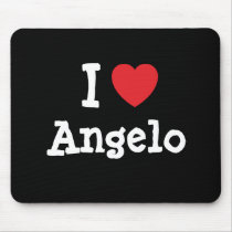 I love Angelo heart custom personalized mousepads