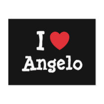 I love Angelo heart T-Shirt Post Cards