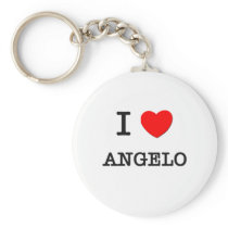 I Love Angelo Key Chain