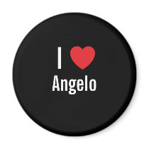I love Angelo magnets by funnycustomtshirts I love Angelo magnets