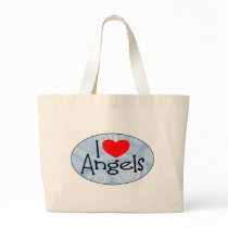 I Love Angels Tote Bag