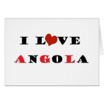 I Love Angola_bl Greeting Cards