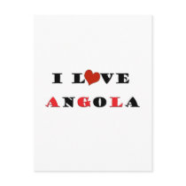I Love Angola_bl Postcard
