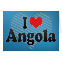 I Love Angola Greeting Cards