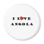 I Love Angola Fridge Magnets