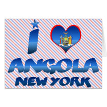 I love Angola, New York Greeting Cards