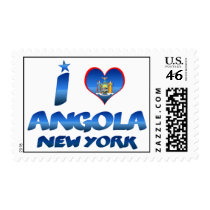 I love Angola, New York Stamps