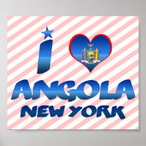I love Angola, New York Posters