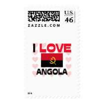 I Love Angola Postage Stamp