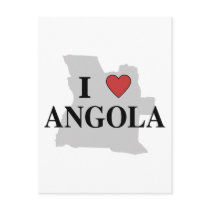 I Love Angola Postcard