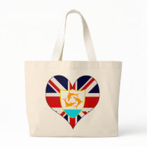I Love Anguilla Canvas Bags