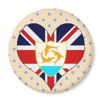 I Love Anguilla Magnet