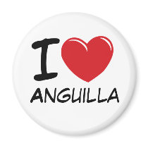 I Love Anguilla Magnet
