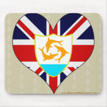 I Love Anguilla Mouse Pad