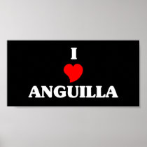 I Love Anguilla Poster