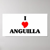 I Love Anguilla Print