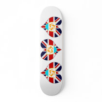 I Love Anguilla Skateboard