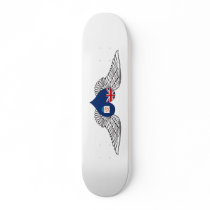I Love Anguilla -wings Skateboard Deck