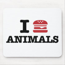 i love animals mouse mats