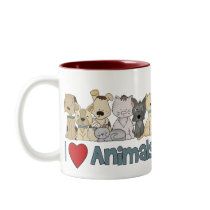 I Love Animals Mug