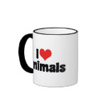 I Love Animals Coffee Mugs