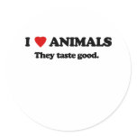 I Love animals stickers