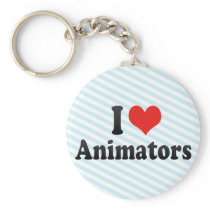 I Love Animators Keychain