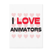 I LOVE ANIMATORS POSTCARDS