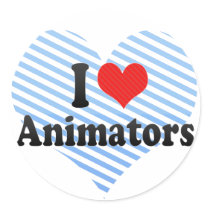 I Love Animators Stickers