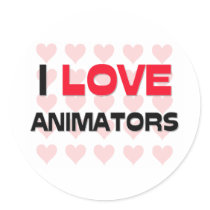 I LOVE ANIMATORS stickers