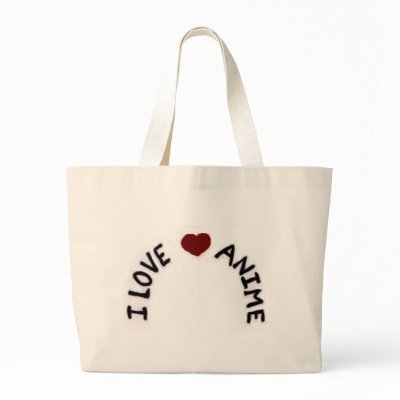 I Love Anime Book Bag