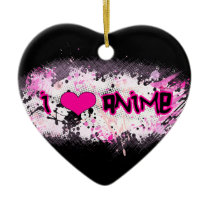 I Love Anime Ornament ornaments