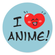 I Love Anime Sticker