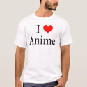I Love Anime t-shirts by Japanaman I Love Anime t-shirts