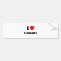 I Love Animosity Bumper Stickers