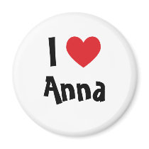 I Love Anna magnets