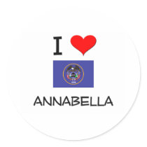 I Love Annabella Utah Round Sticker